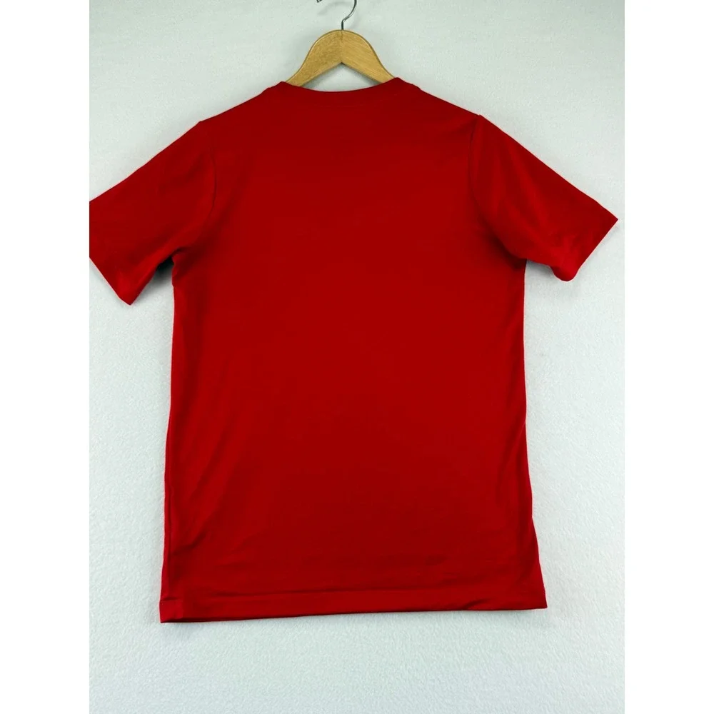 Nike Dri-FIT T-Shirt Kids XL Red Short Sleeve Swoosh Logo Graphic‎ Tee